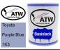 Preview: Toyota, Purple Blue, 1K3: 1L Lackdose, von ATW Autoteile West.